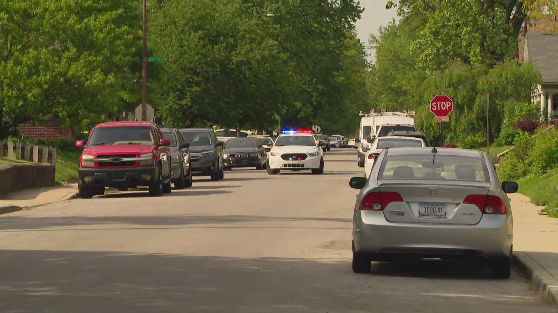 13News reporter Karen Campbell reports from the north side of Indianapolis in the 3900 block of Broadway Street after an officer-involved shooting.