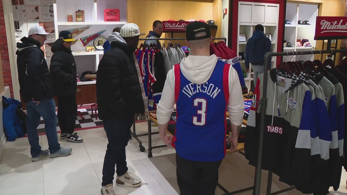Mitchell & Ness Revamps Apparel Section at NBA Store
