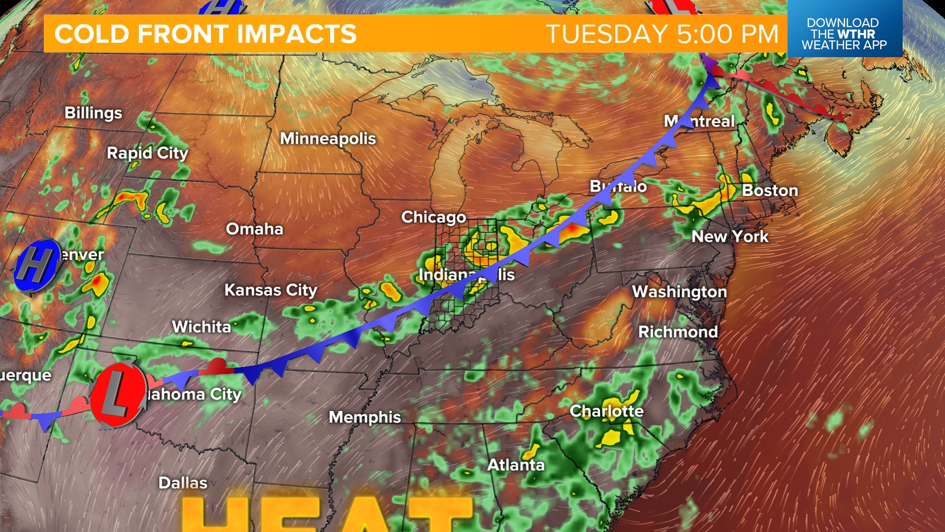 Tomorrow will be the hottest day of the week with lots of humidity.