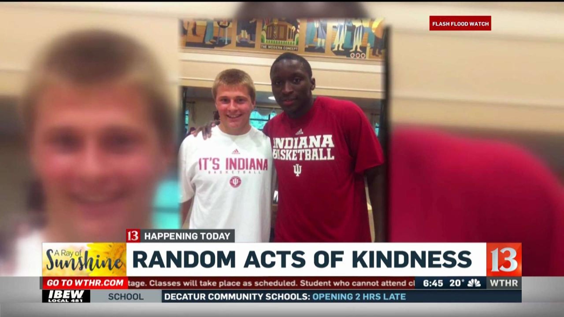 Random acts of kindness Friday Sunrise