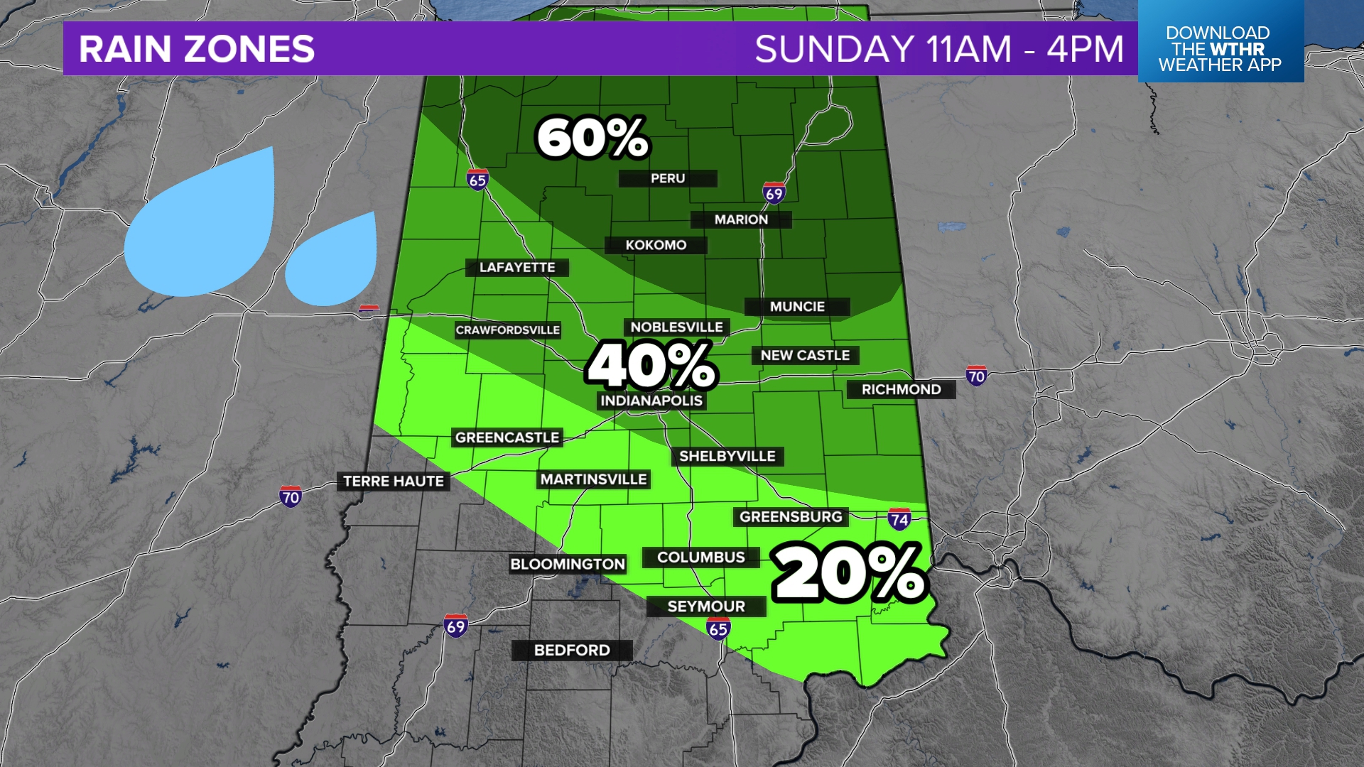 Timing when northern storms may move into Indiana on Sunday | wthr.com