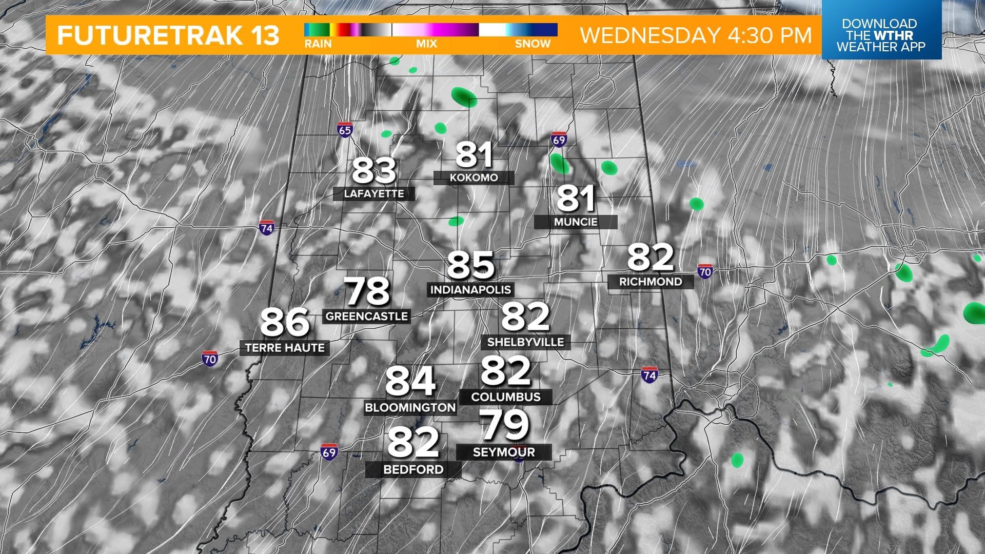 Timing cold front, lateweek cooler air WTHR Weather Blog