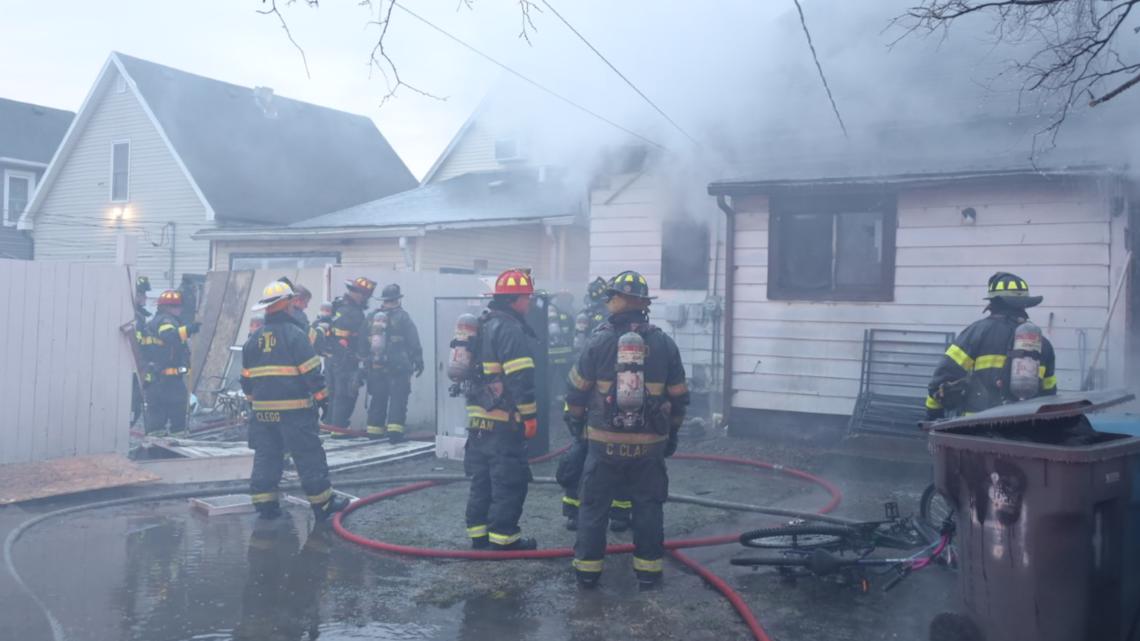 16 displaced in house fire on Indy's near west side | wthr.com
