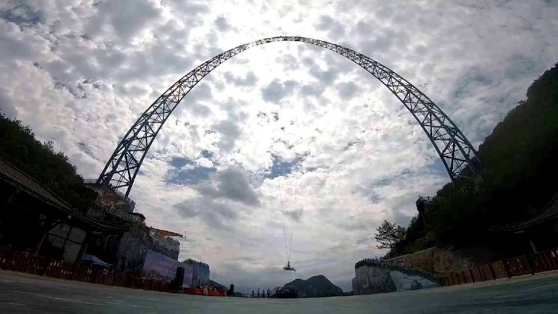World's tallest swing opens in China