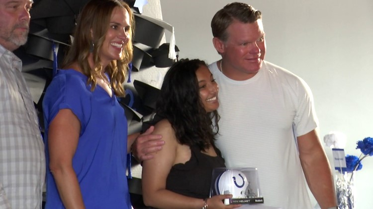 Colts GM and wife throw graduation party for foster children