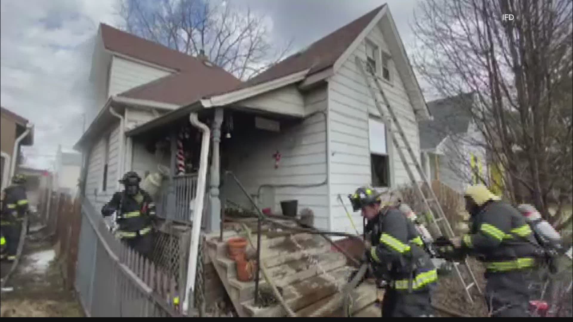 A man is in critical condition after a Wednesday morning fire at his home.
