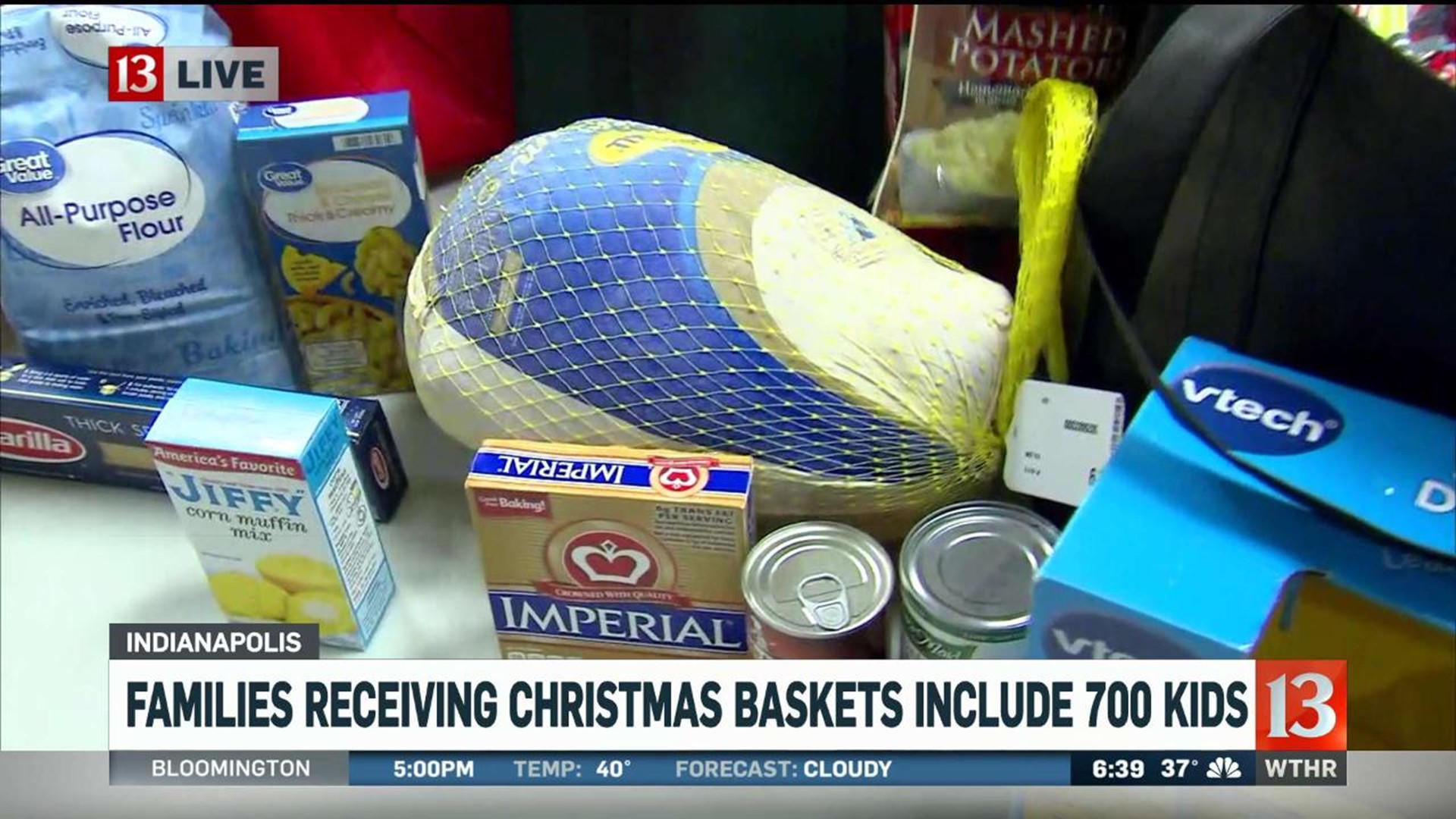 Providing Christmas Baskets to Families