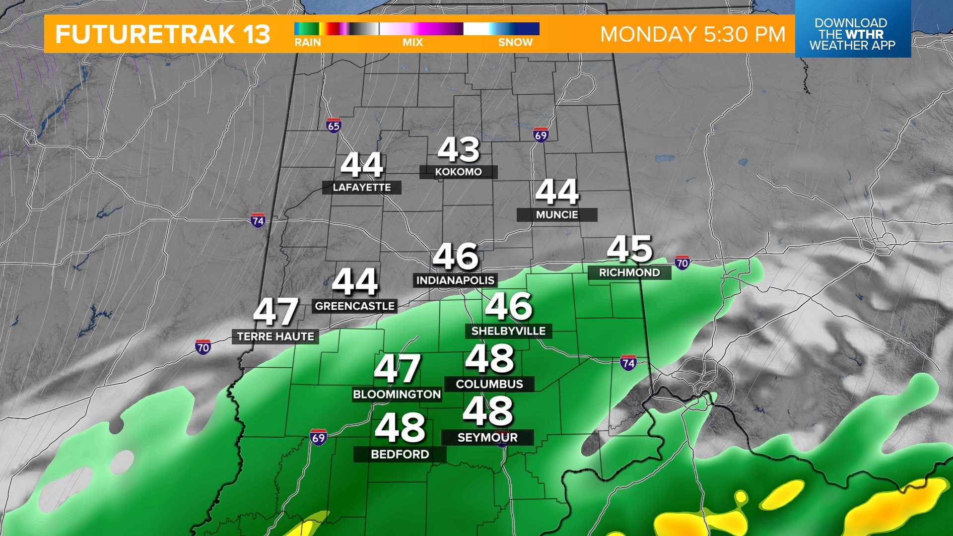 Snow stays in southern Indiana | Live Doppler 13 Weather Blog | wthr.com