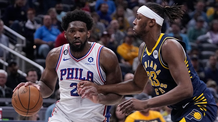 Embiid scores 42, Sixers beat Pacers 147-143 without much D