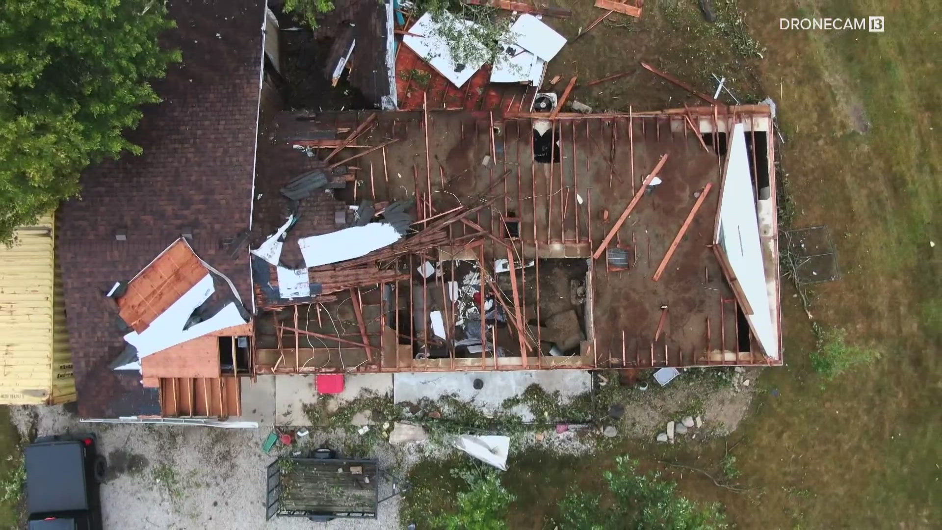 The National Weather Service confirmed two tornadoes touched down in Jay and Delaware counties, both around 8 p.m. Sunday.