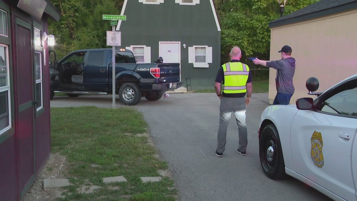 People researching a police career get inside look during 'Join IMPD Week'