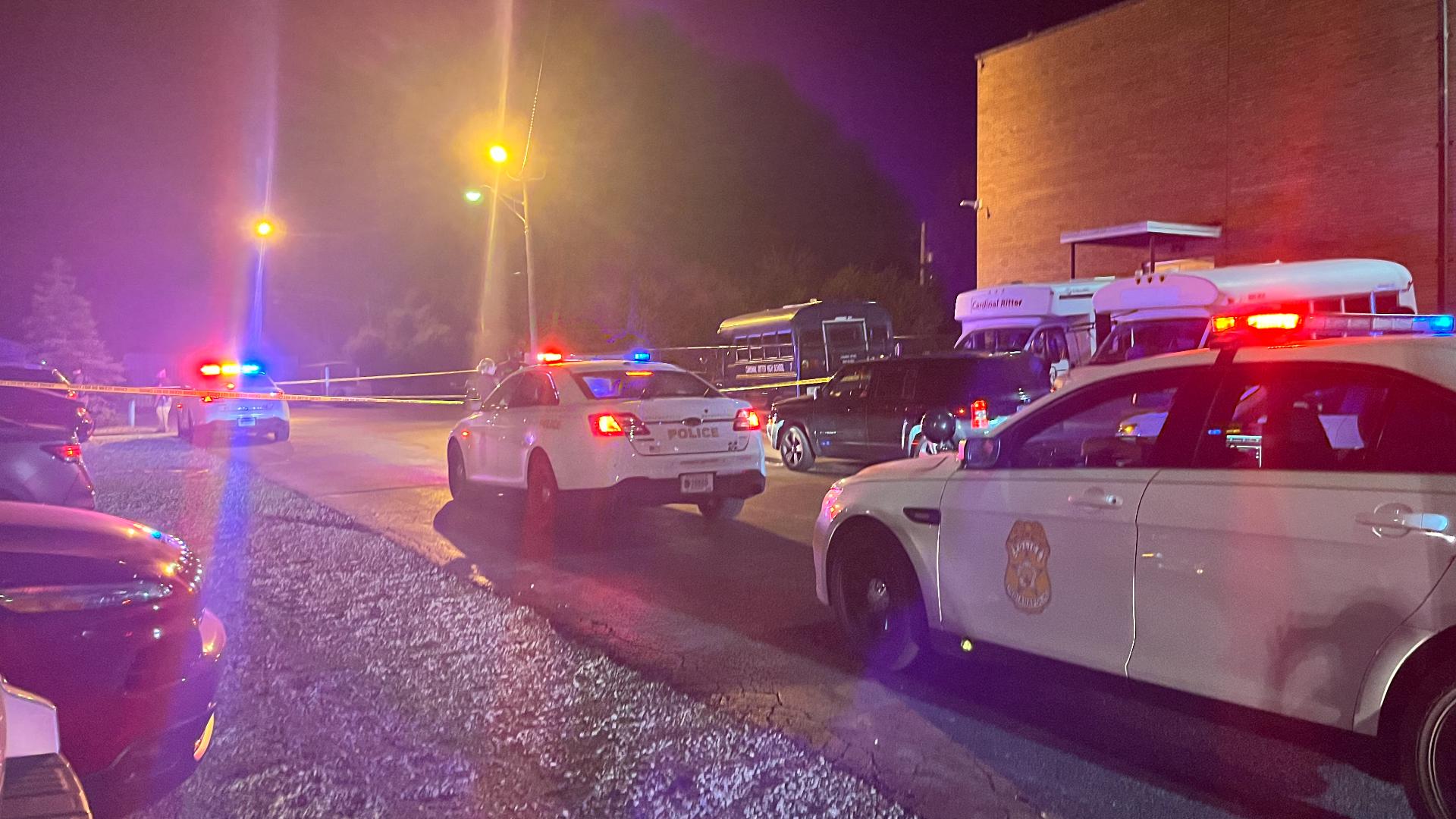 Two men were shot after a game Saturday on Indianapolis' northwest side.