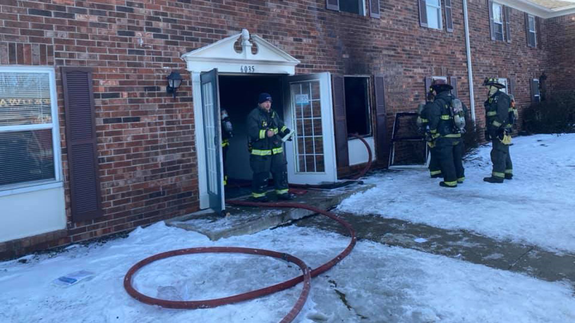 Firefighters with the Wayne Township Fire Department were able to get the victim out as they began the search of the apartment.