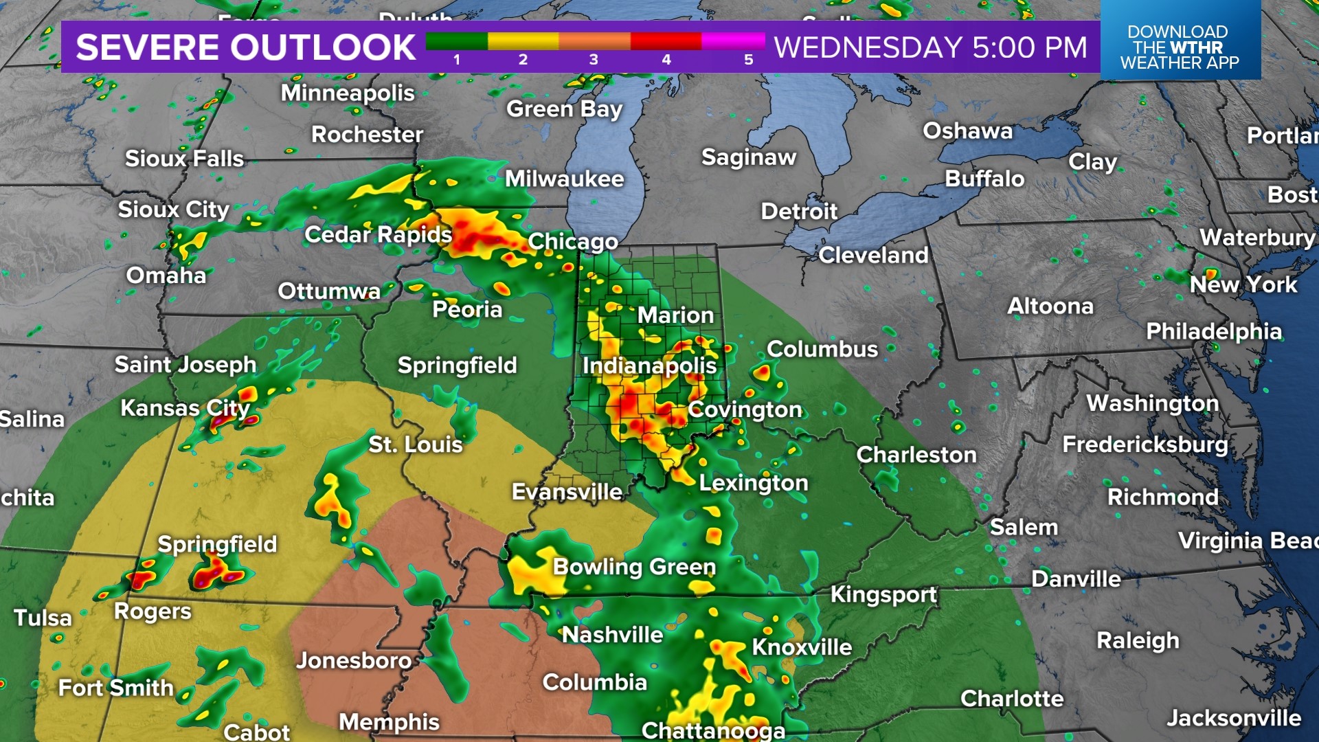 Wthr R Potential for flooding, severe storms | wthr.com