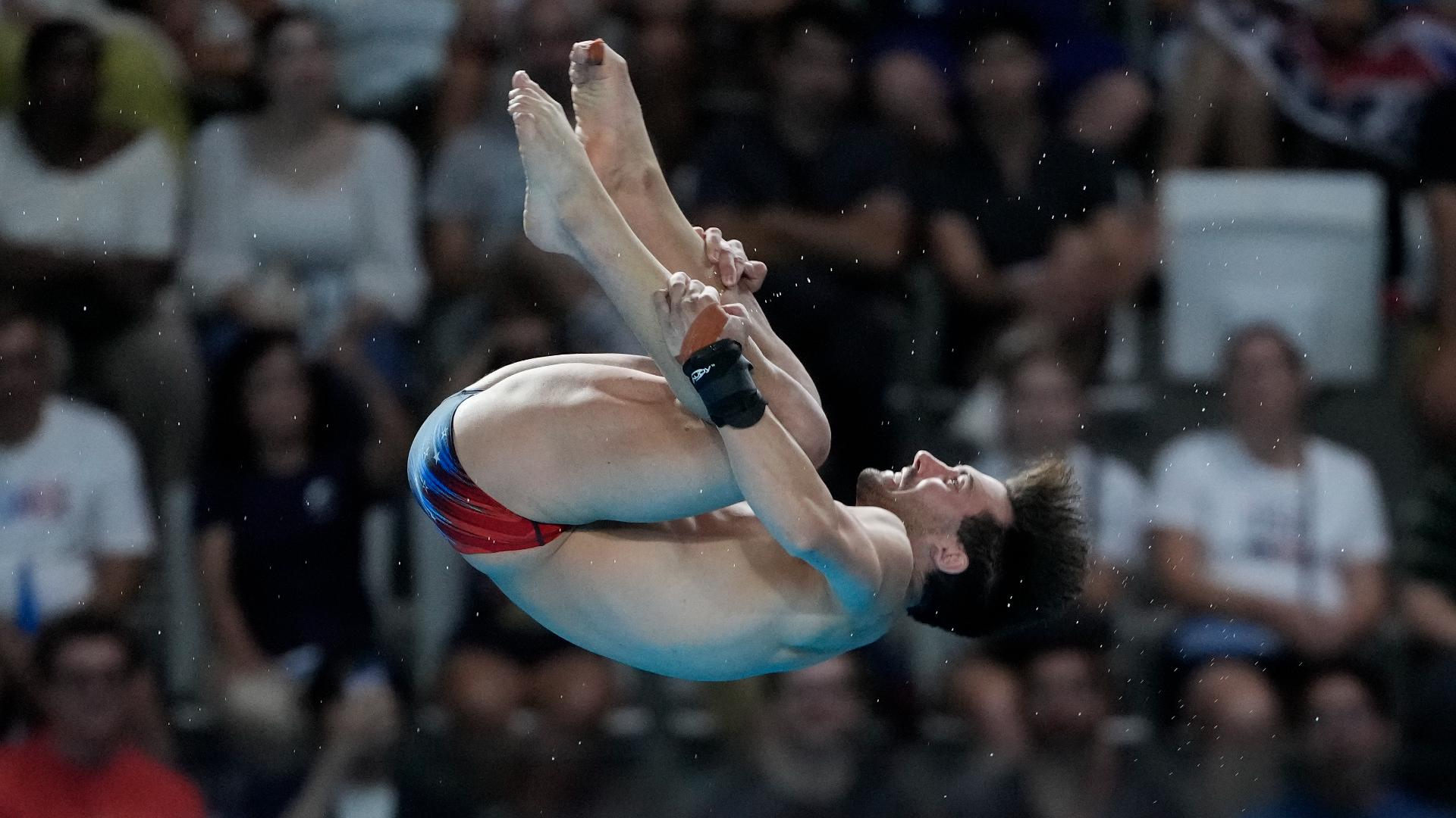 Purdue University graduate Brandon Loschiavo placed 17th in the men's 10m platform diving semifinal.