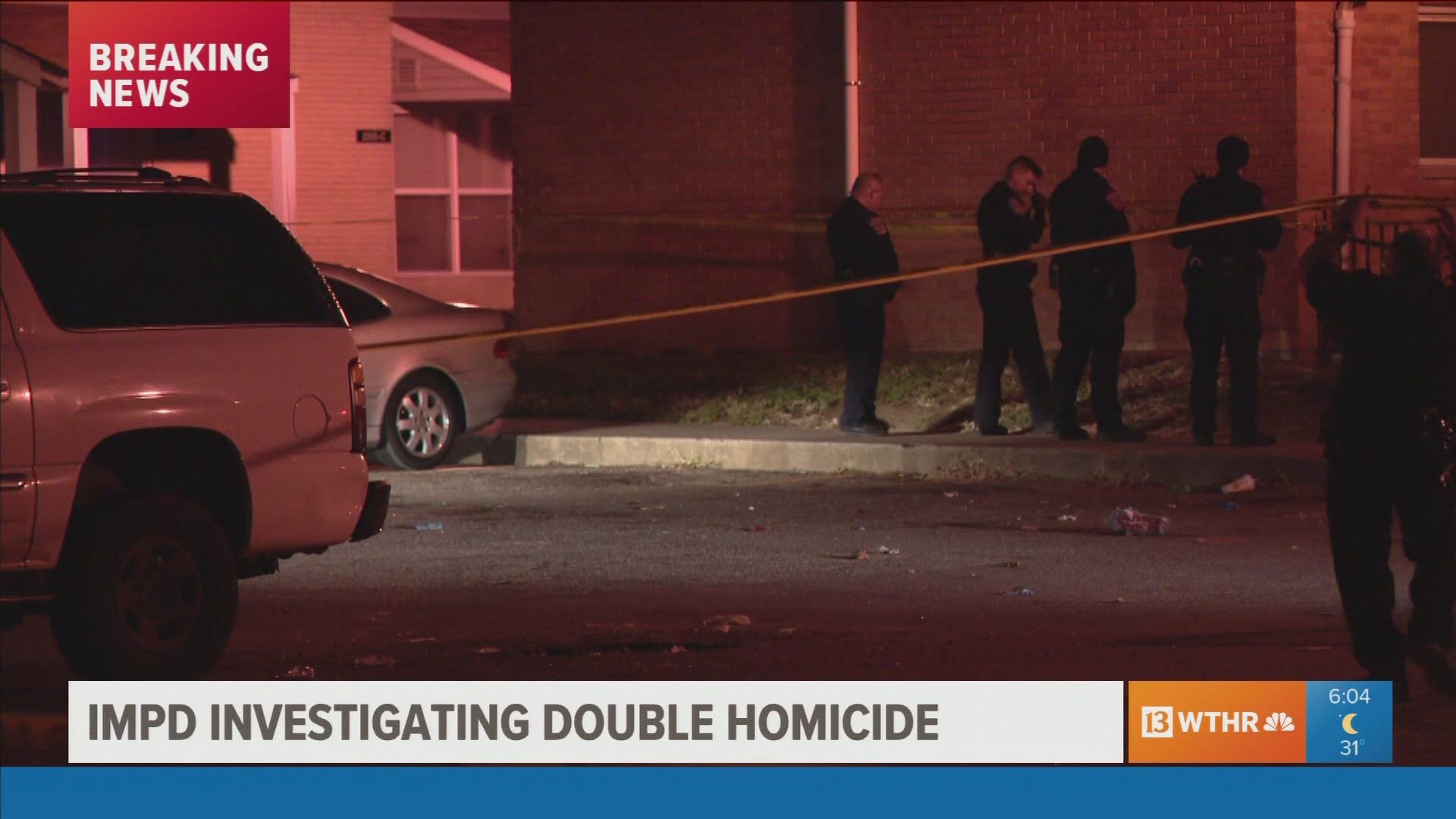 Two people were shot late Saturday night in an apartment complex near 30th St. and Keystone Ave.