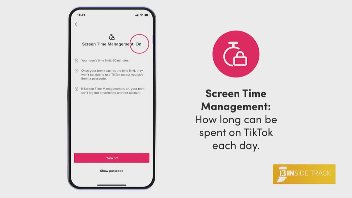 13INside Track navigates TikTok's screen time management feature