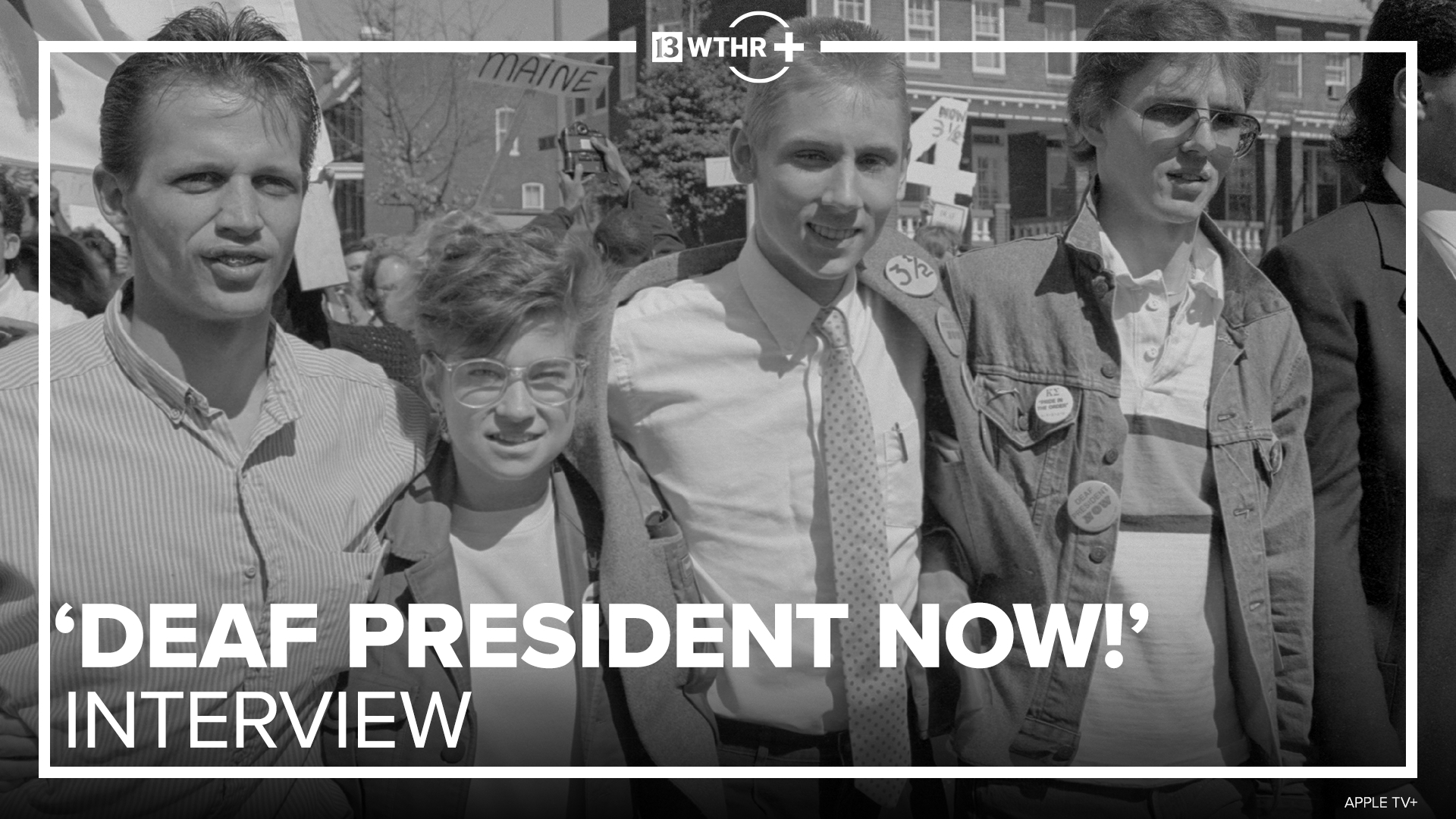 "Deaf President Now!," co-directed by Nyle DiMarco and Davis Guggenheim, is now streaming on Apple TV+.