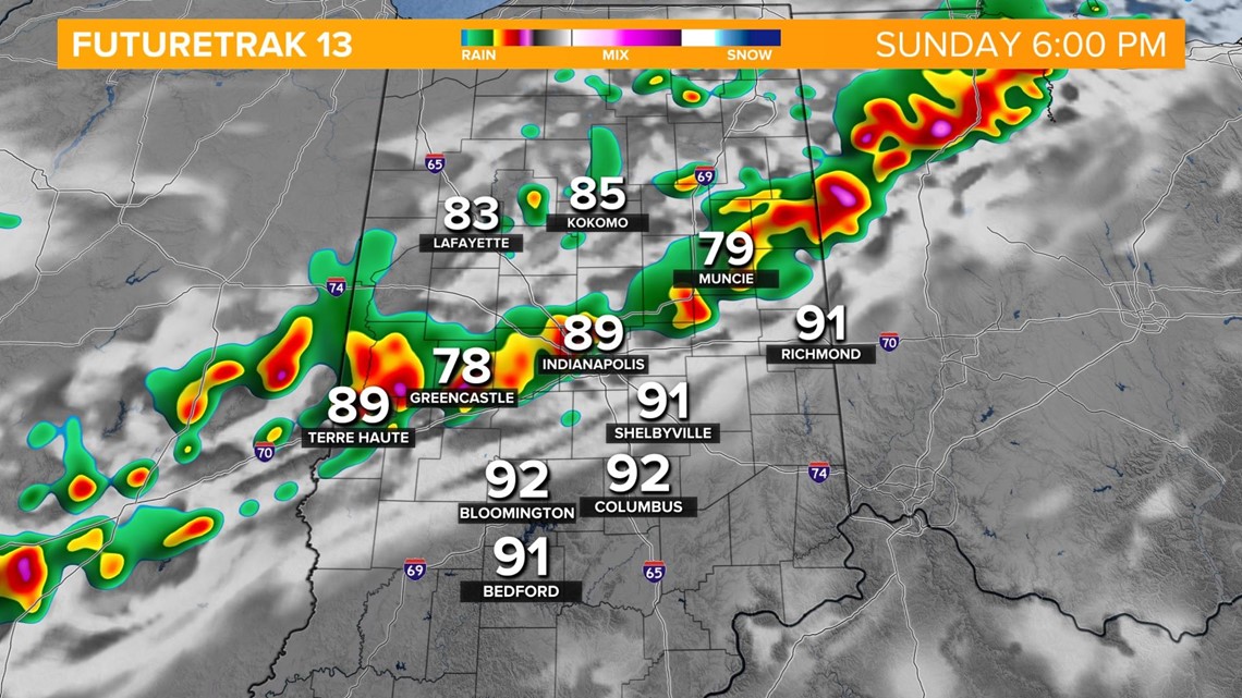 Severe Weather Indiana Sunday Heat Storms | wthr.com