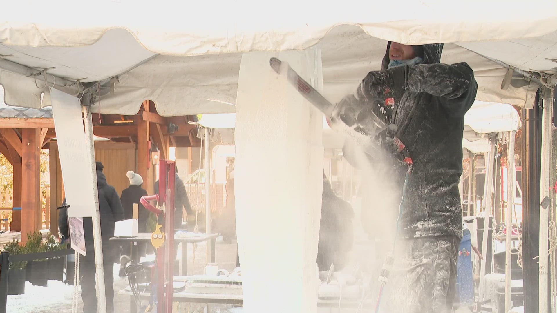 Sunday is the last chance to see some of the ice sculptures.