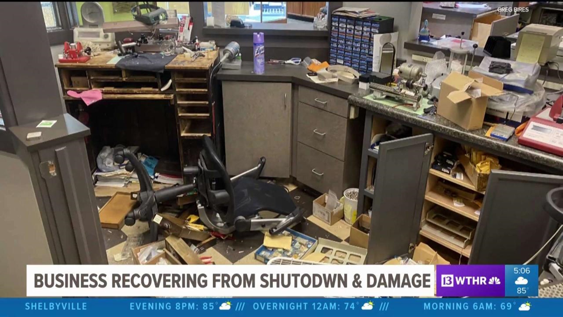 Businesses recovering from shutdown & damage