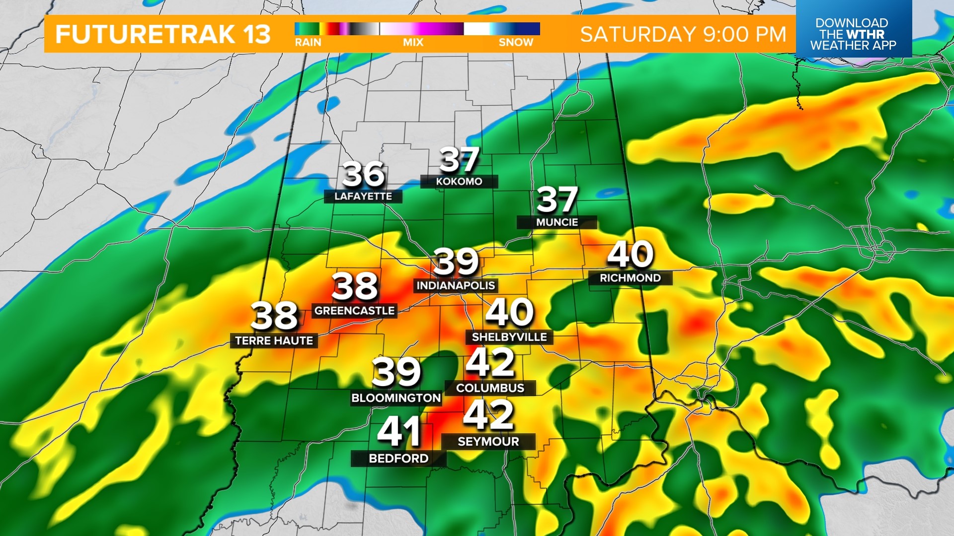 Soggy to wintry mix Saturday Live Doppler 13 Weather Blog