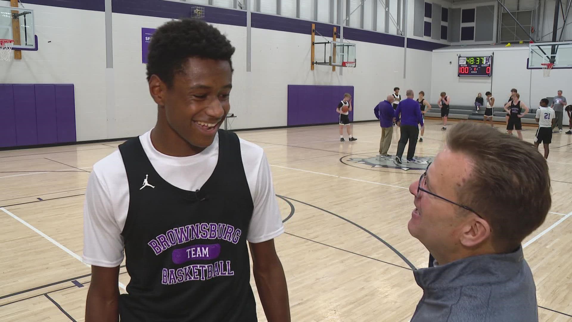 Catchings hopes to help lead his hometown Brownsburg Bulldogs to a state title.