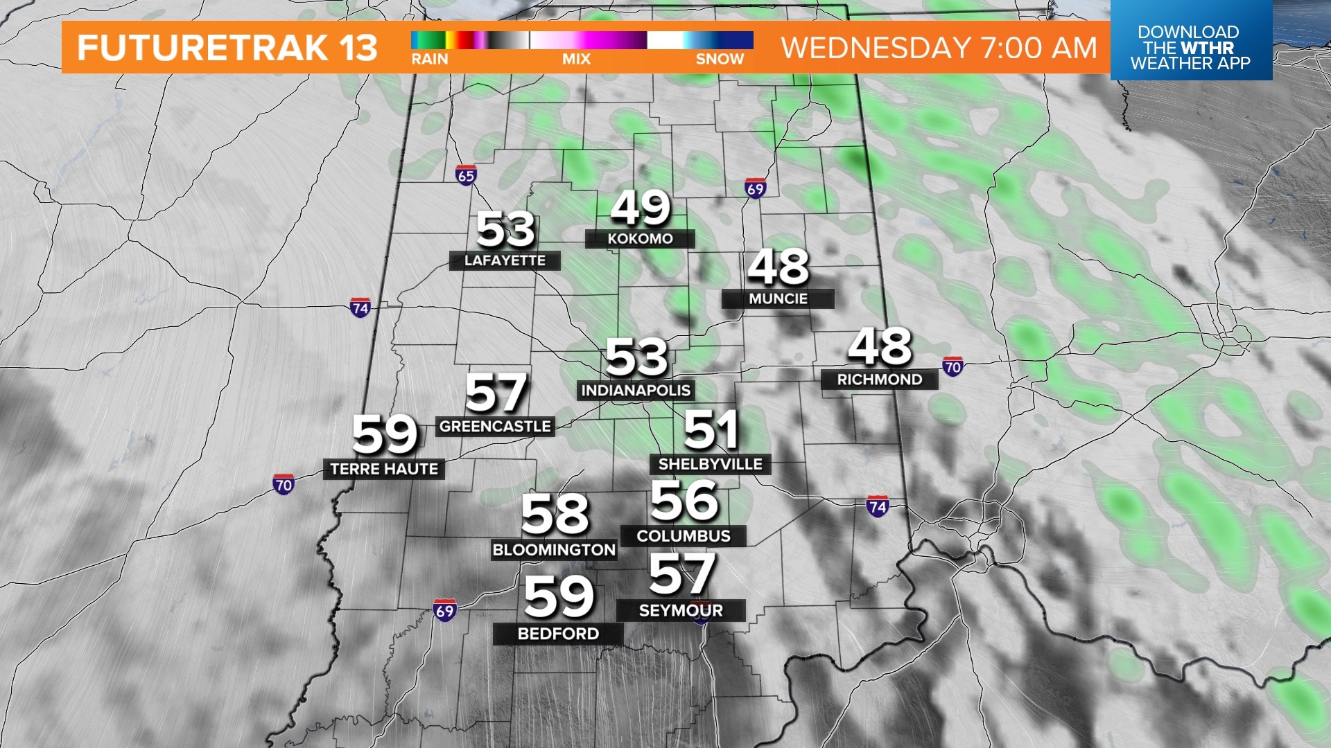 Warm and windy Wednesday with near-record highs | Live Doppler 13 ...