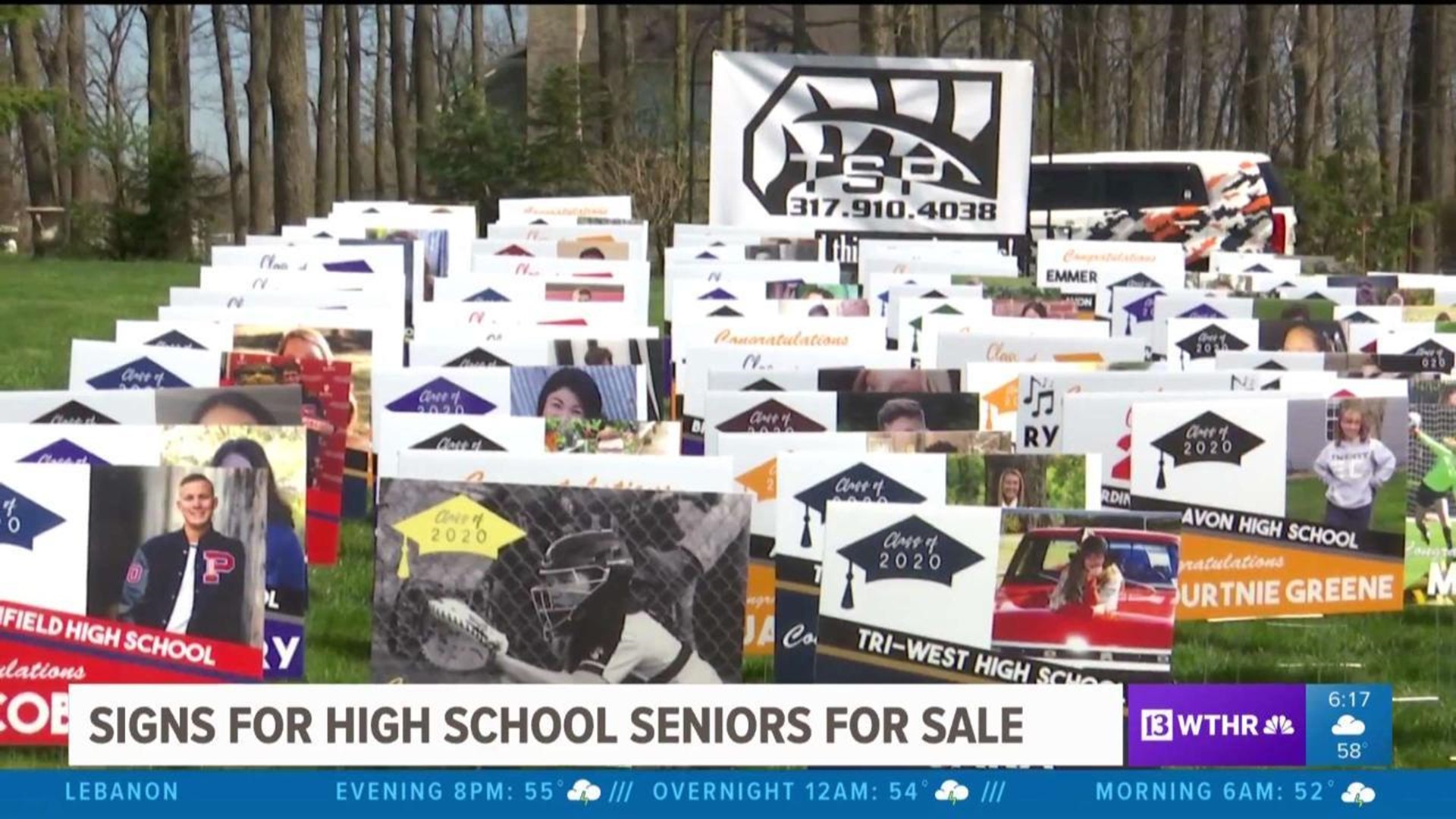 Signs for high school seniors