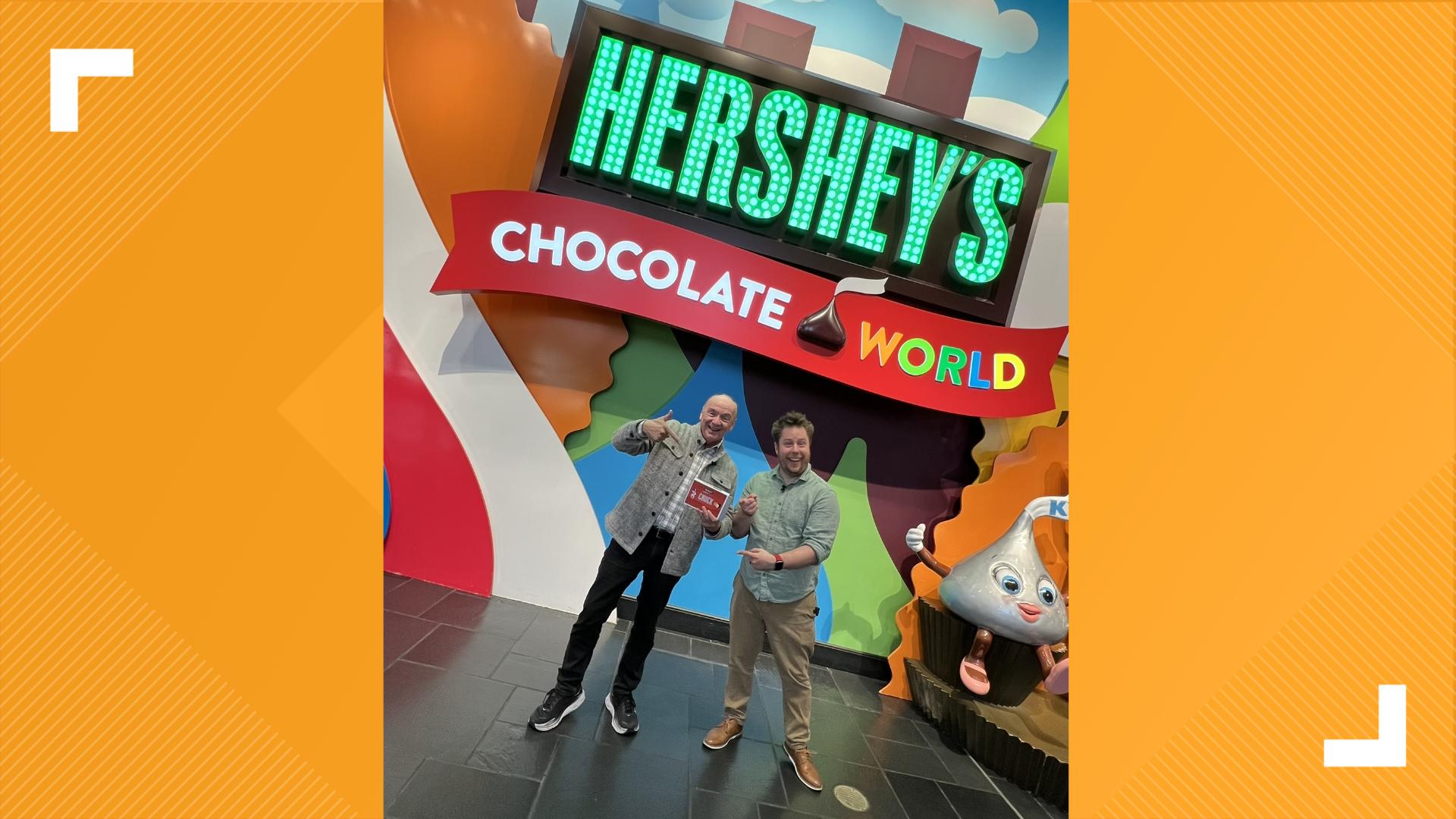 Chuck's Big Adventure in Pennsylvania: Hershey's Chocolate World | wthr.com