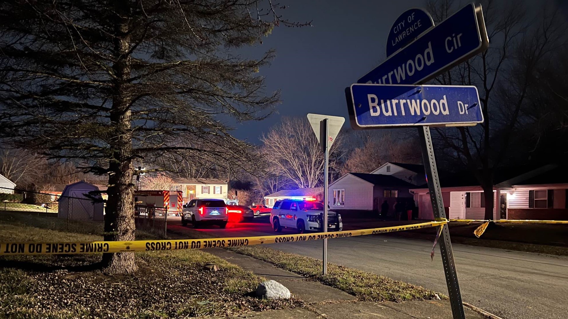 PHOTOS: Police On Scene Of Lawrence Officer Shot, Suspect Killed | Wthr.com