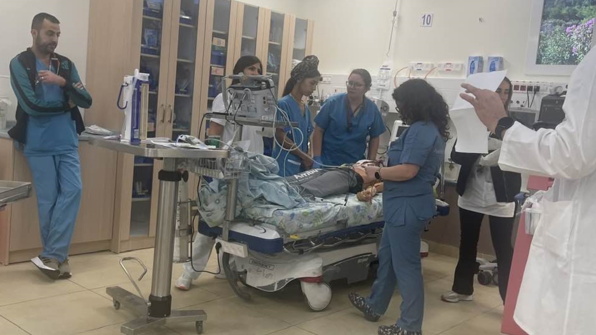 Dr. Louis Profeta is treating patients at a trauma center in Israel near the border with Lebanon.