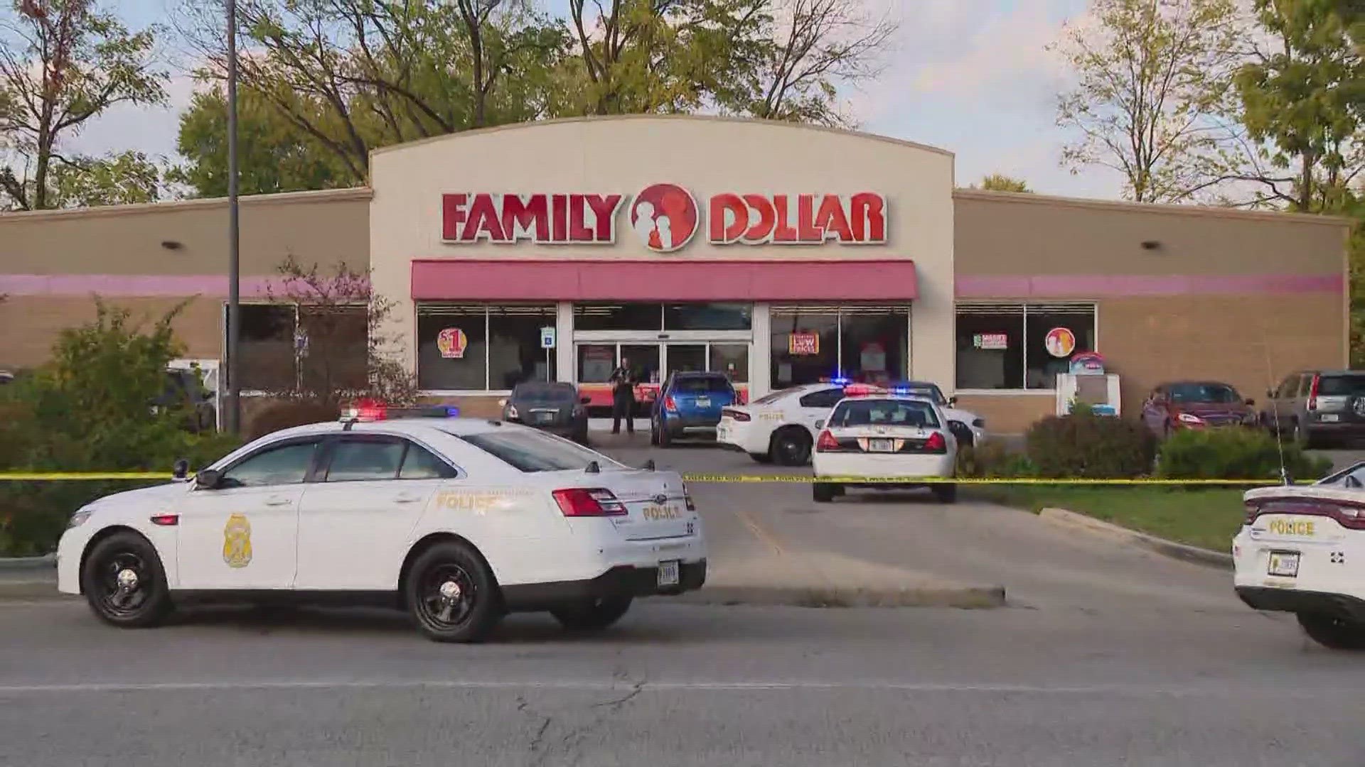 Officers were called to the parking lot of a Family Dollar store in the 10000 block of East 30th Street just before 4 p.m. Tuesday, Oct. 17.