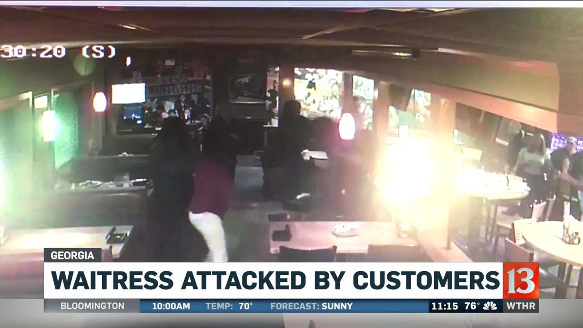 The brutal attack of Applebee's waitress caught on camera