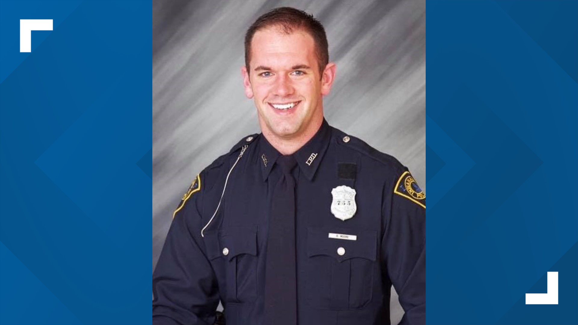 Officer David Moore was shot the morning of Jan. 23, 2011 and died three days later.
