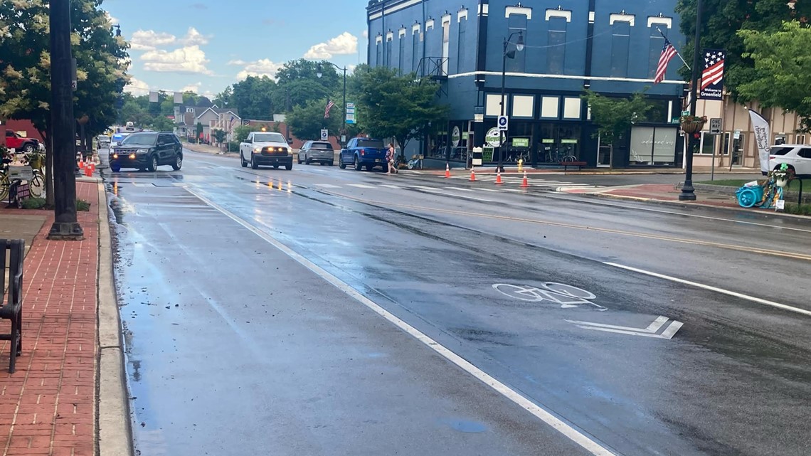 Animal fat spill closes roads in downtown Greenfield wthr