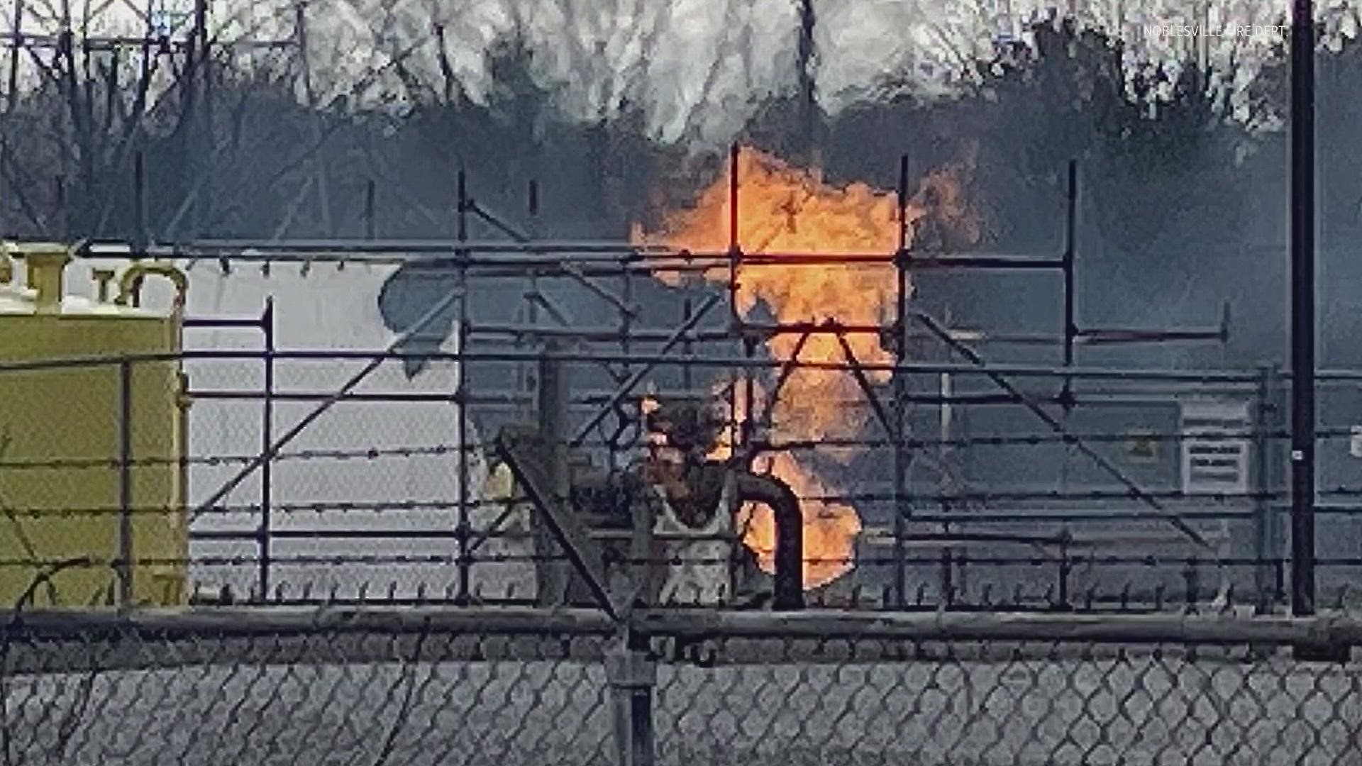 Duke Energy said it took the plant offline immediately after the fire to develop a repair plan for the natural gas yard where the fire occurred.