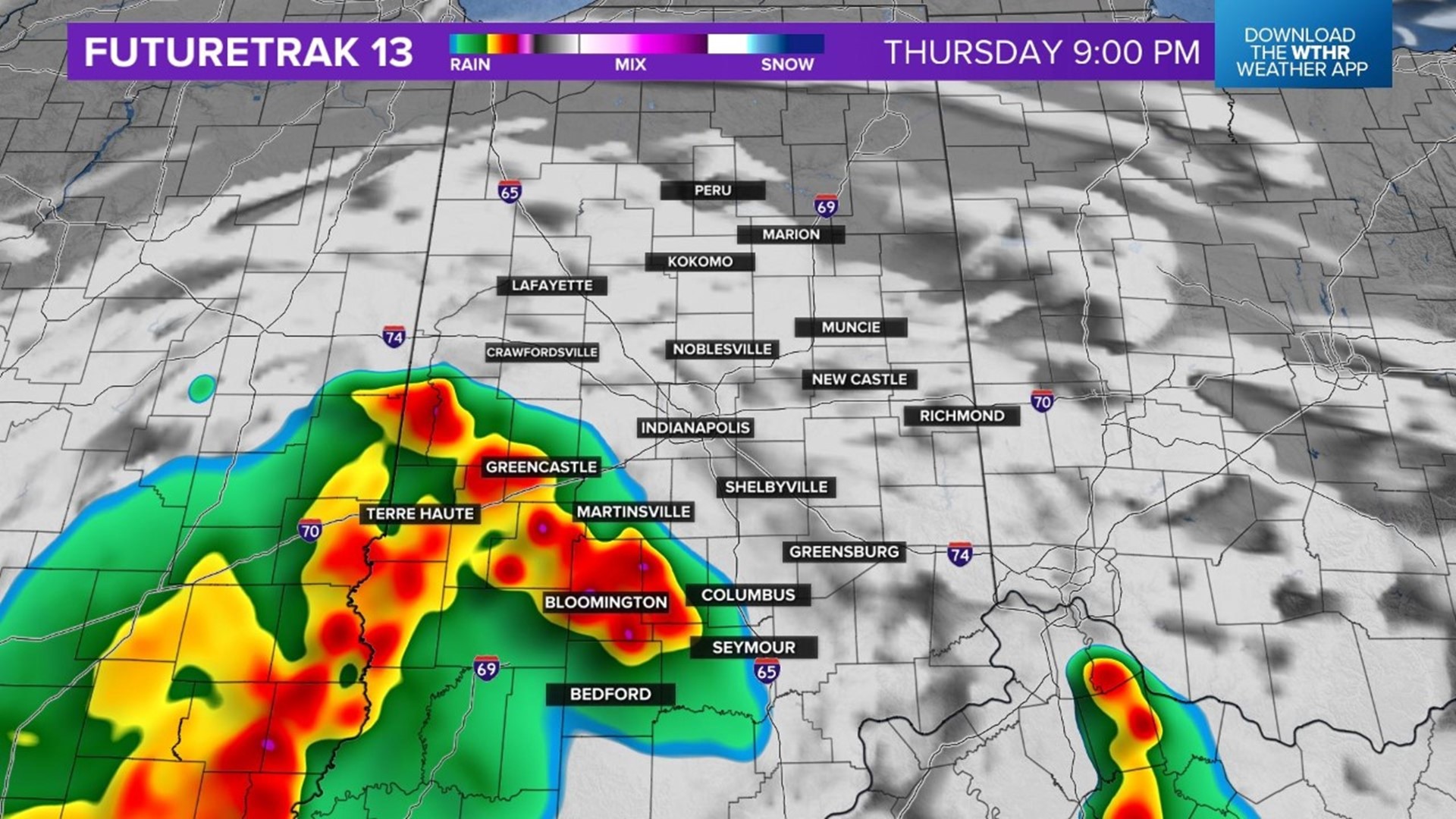 Parts of central Indiana under Severe Thunderstorm Watch | wthr.com