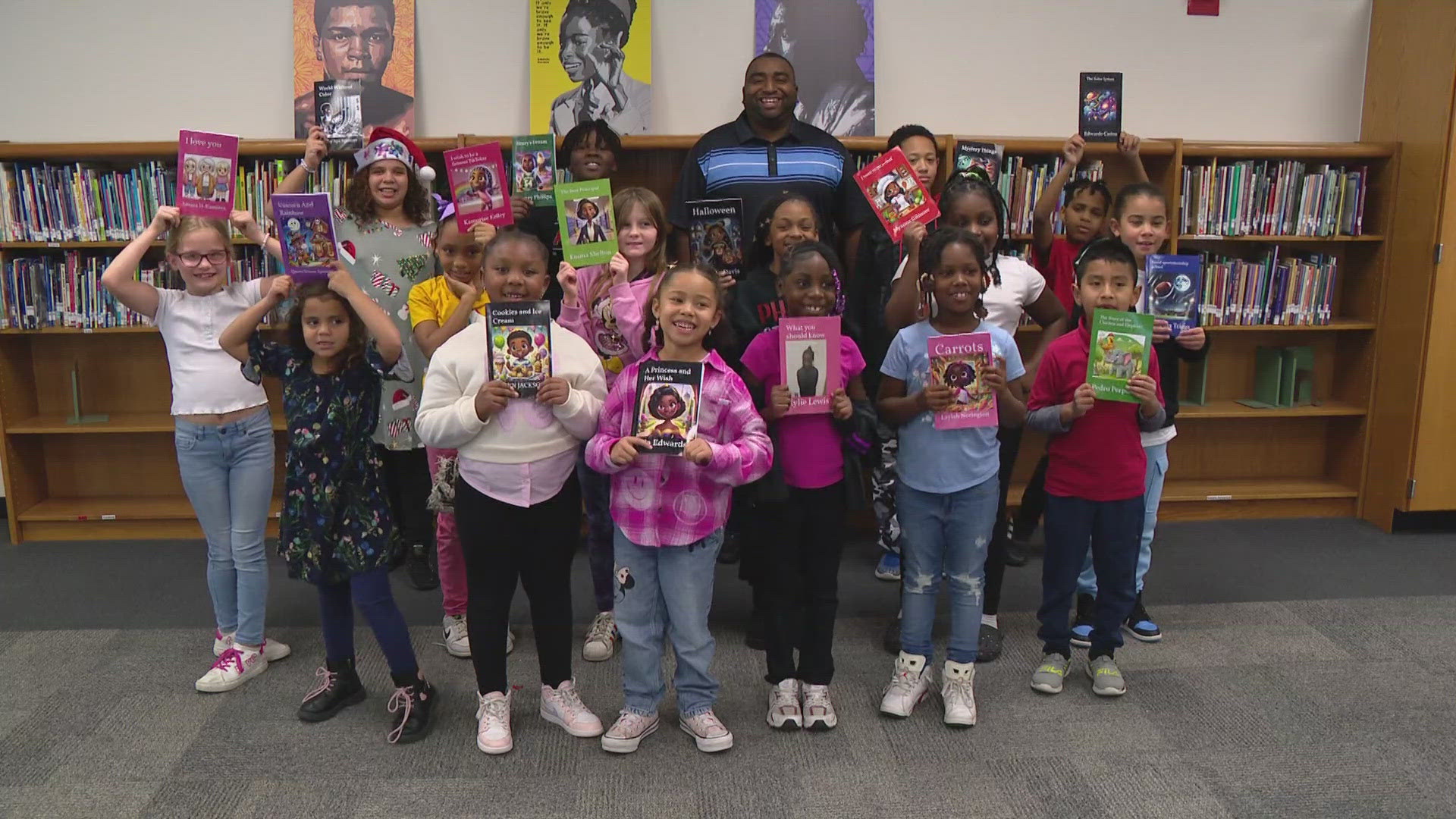 At IPS Brookside School 54, Fifty-four students are adding to library shelves with books they wrote themselves.
