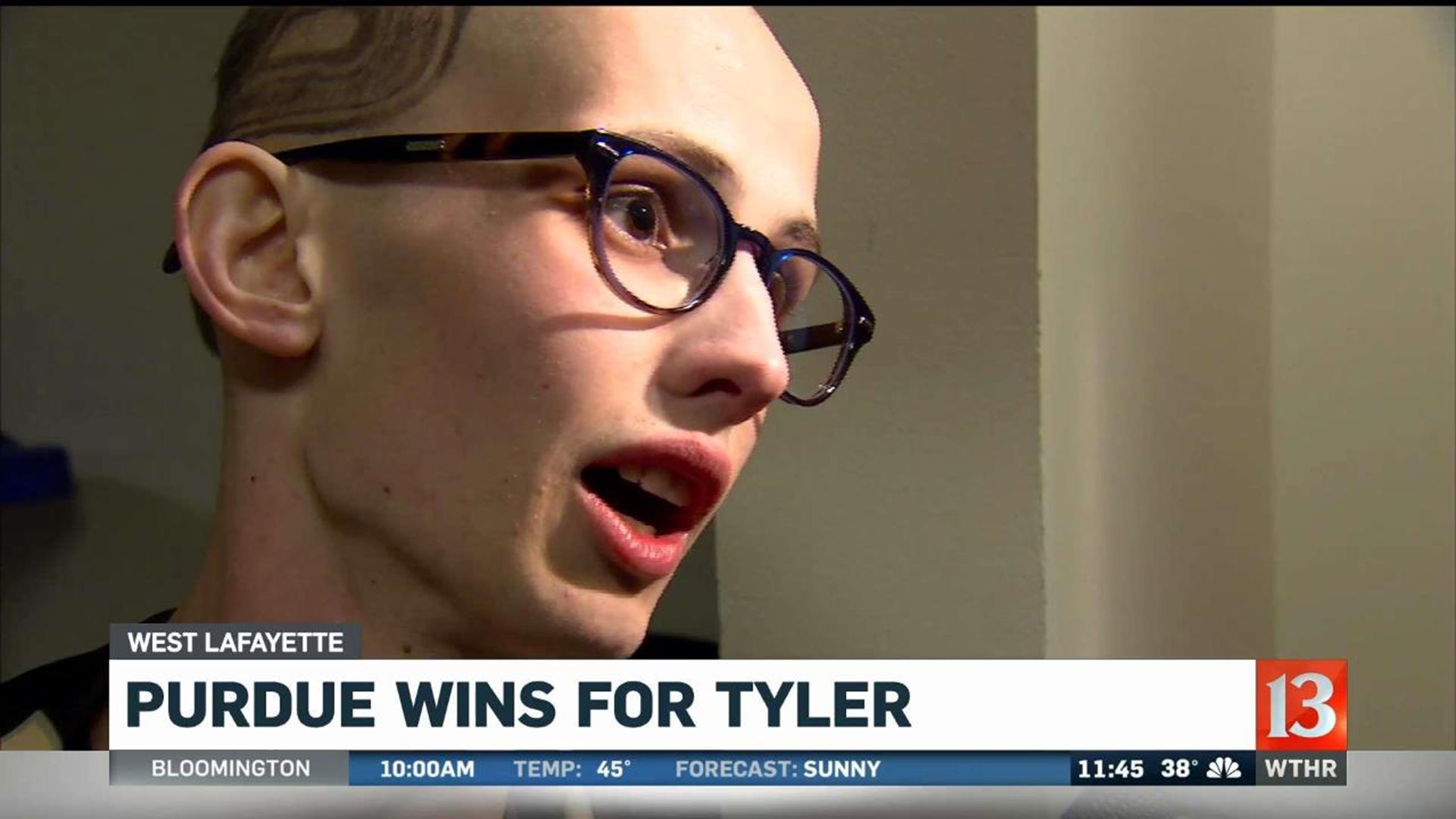 Purdue wins for Tyler Trent