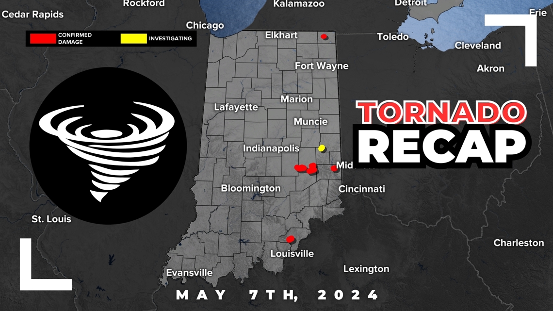 At least 6 tornadoes confirmed over central Indiana from Tuesday | wthr.com