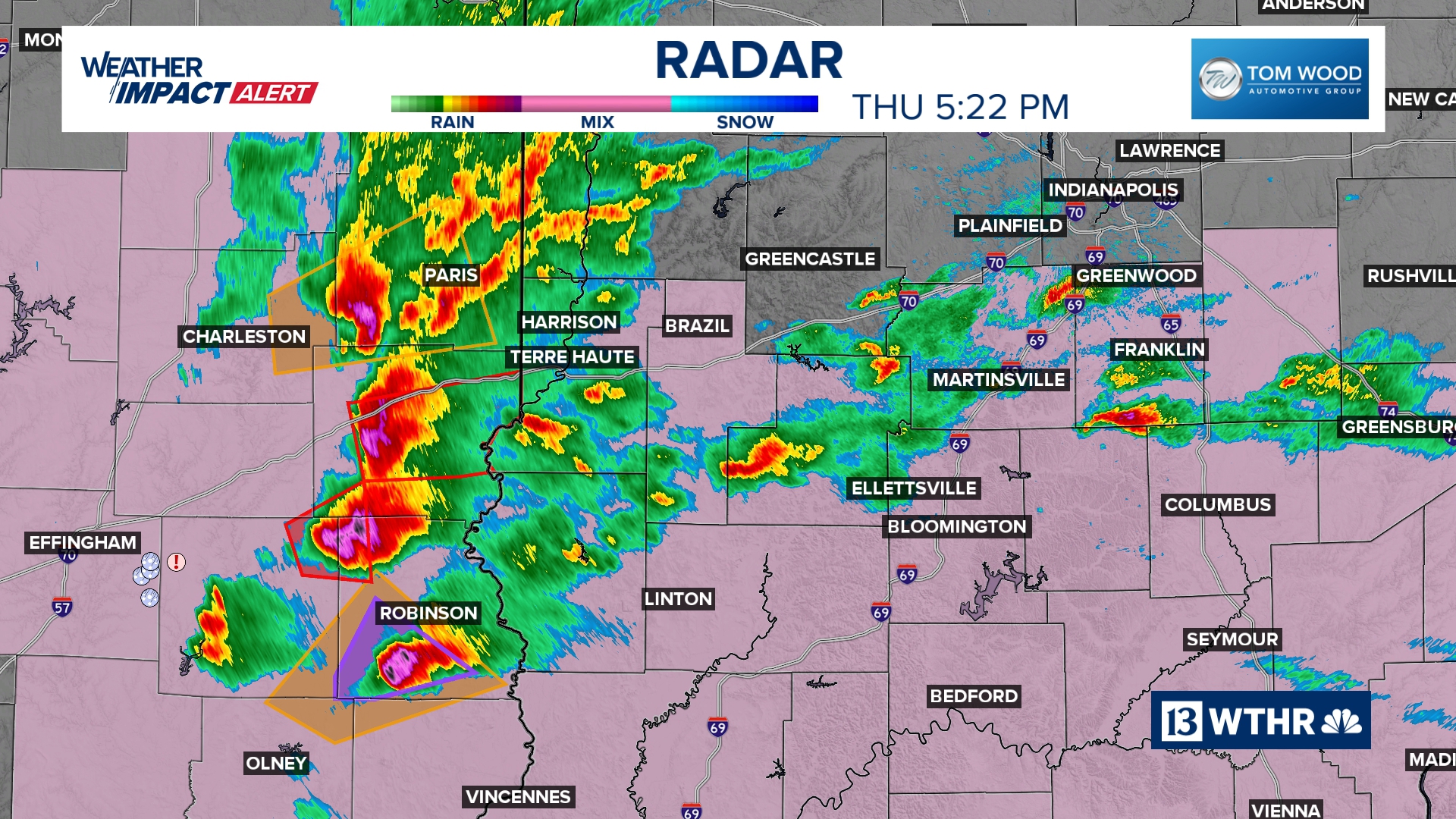 Tornado Watch expanded, storms increasing | Weather Impact Alert | wthr.com
