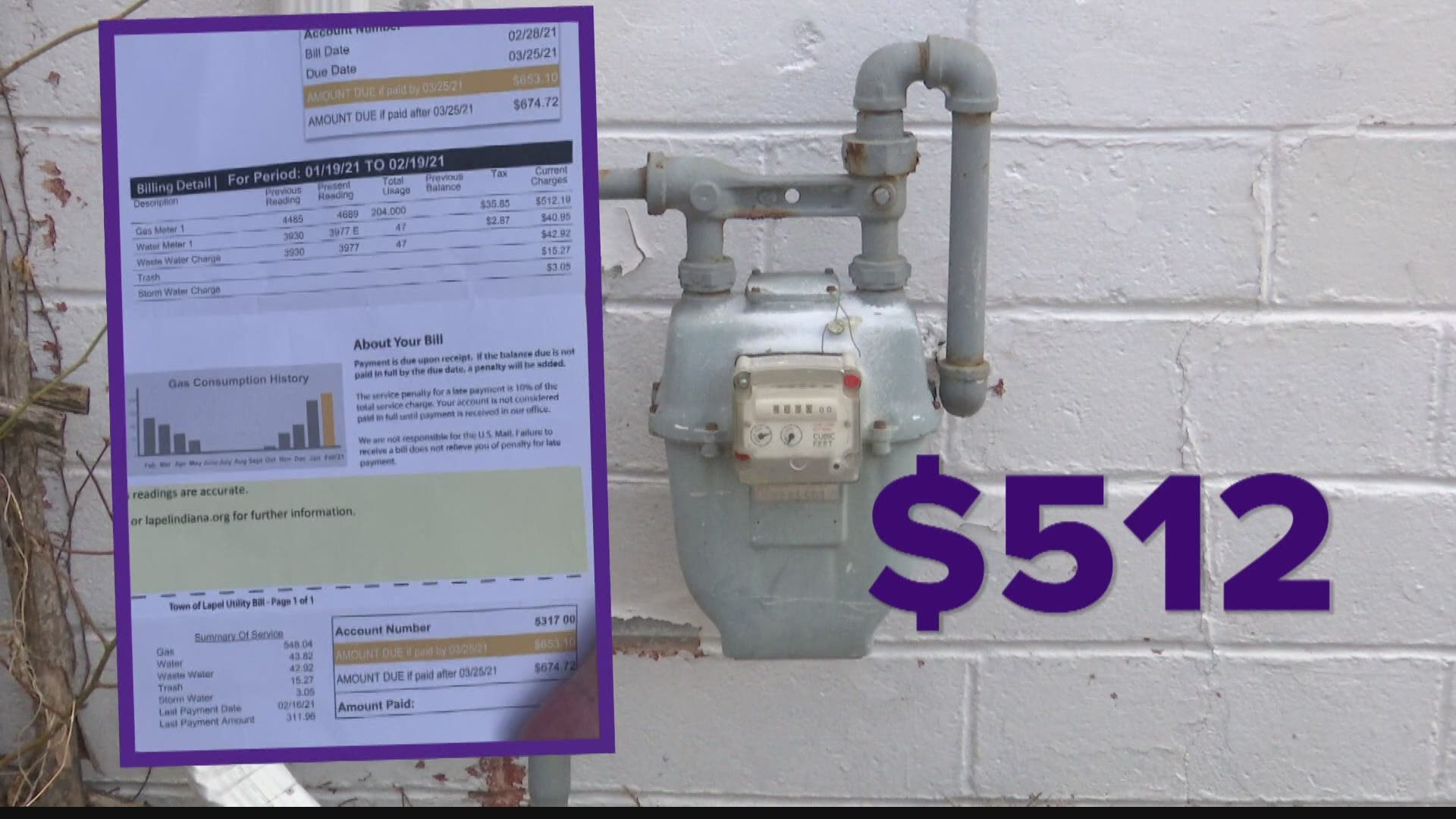 In Lapel, some residents say their gas bill more than tripled. Our Rich Nye tells looks into the price spike and who's paying for it.