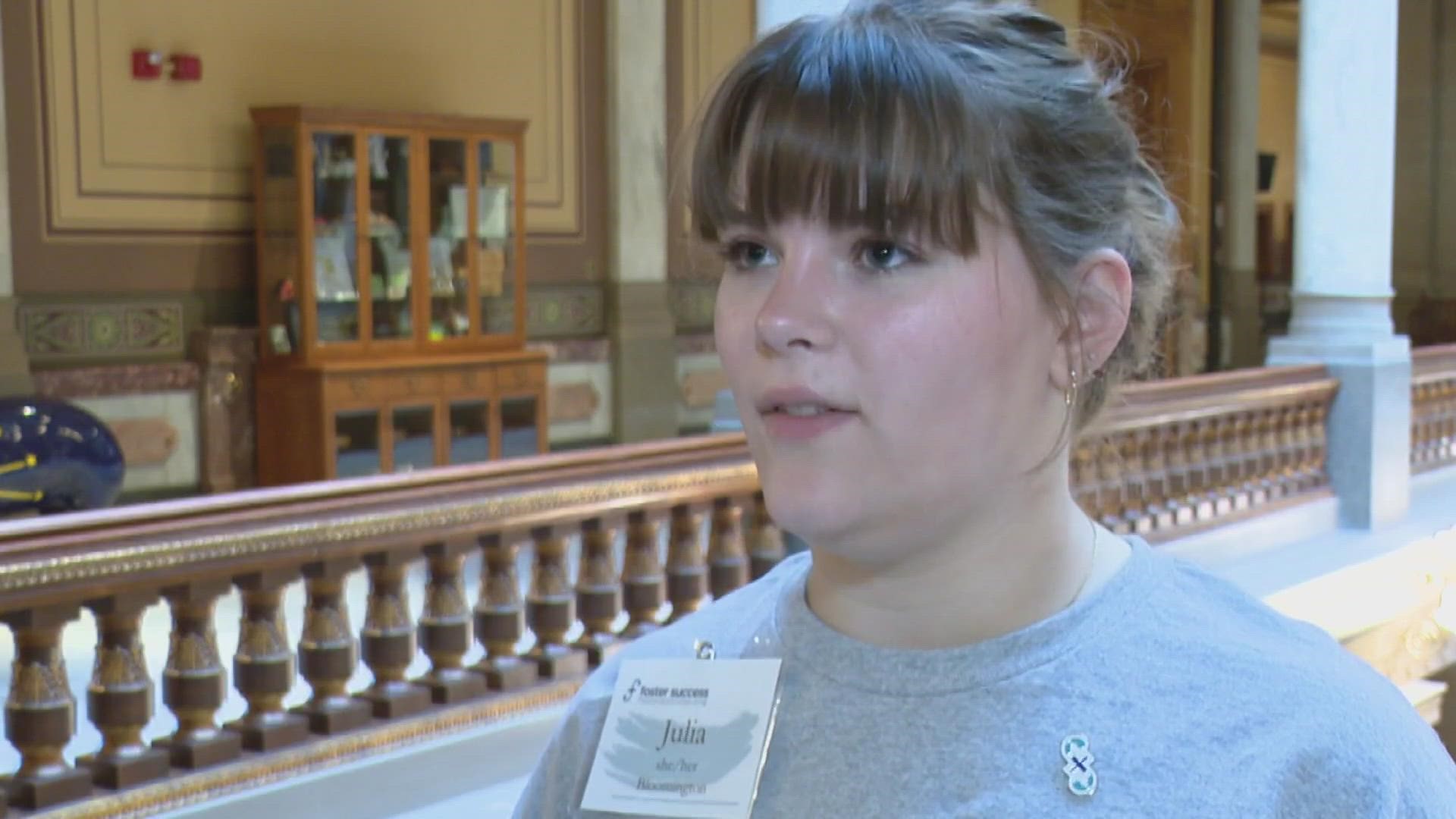 Foster youth came to the statehouse in support of a bill they say would close barriers for kids in foster care.