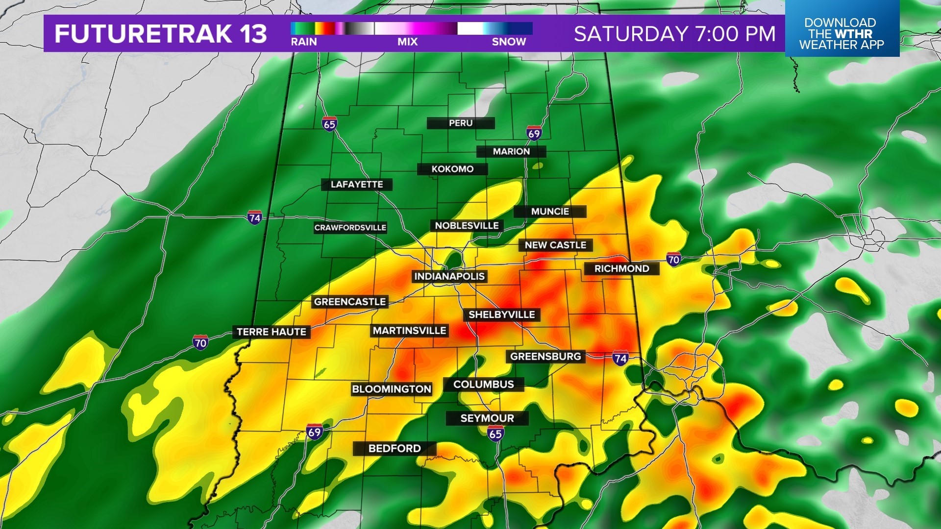 Soggy Saturday night before rain and snow mix | Live Doppler 13 Weather ...