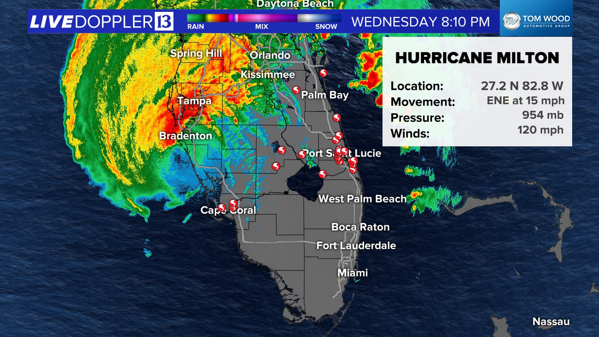 Milton made landfall near Siesta Key around 8:30 p.m. Wednesday.