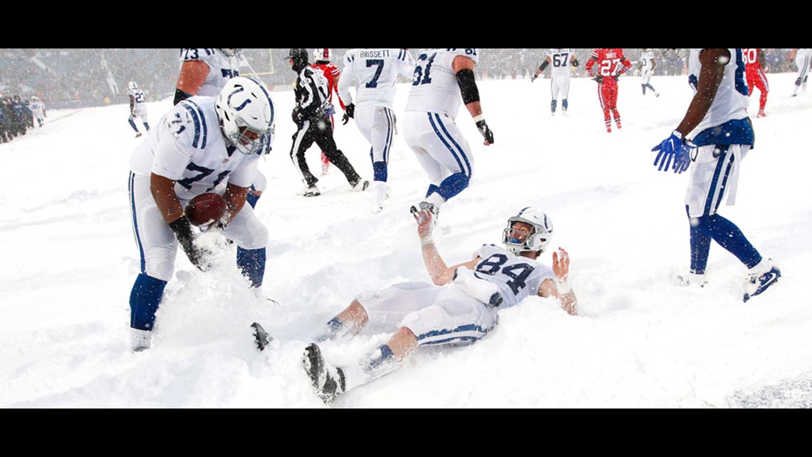 Bills and Colts Play in a Whiteout After Snow Takes Over Stadium