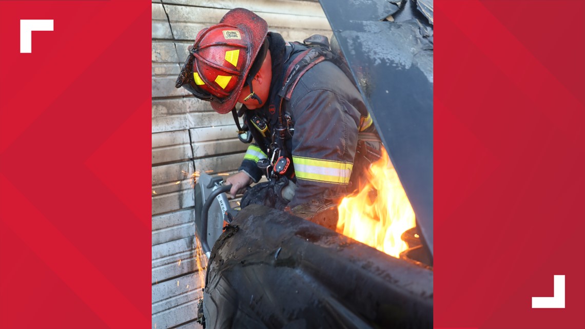 PHOTOS Firefighters battle large fire on Indy's east side
