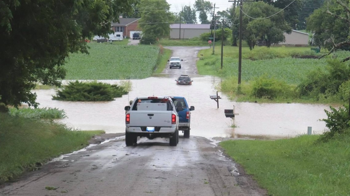 Hail and storm damage from severe weather in Indiana June 18, 2021