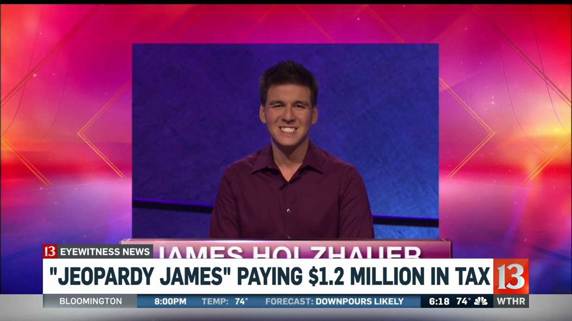 "Jeopardy James" paying $1.2 millioin in taxes